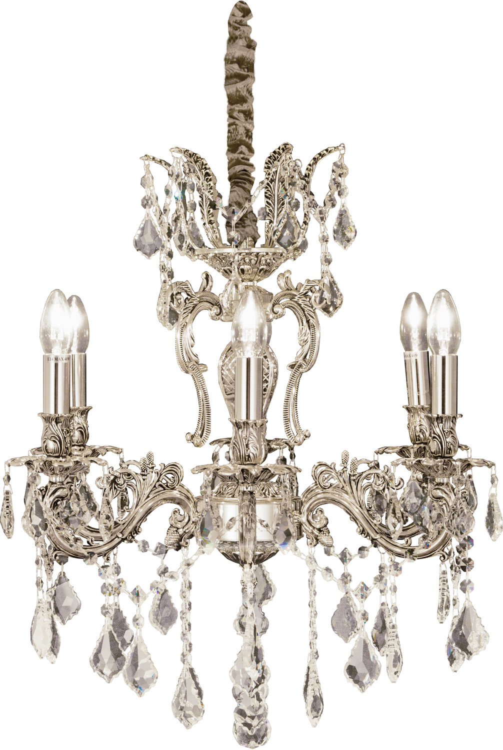 ALLINGTON takkrona 6-arm, antiksilver