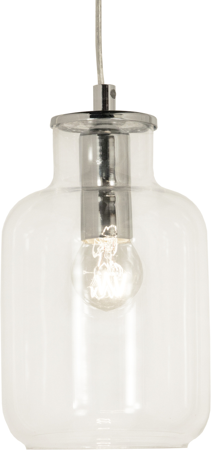 SPECERI taklampa, klar/krom