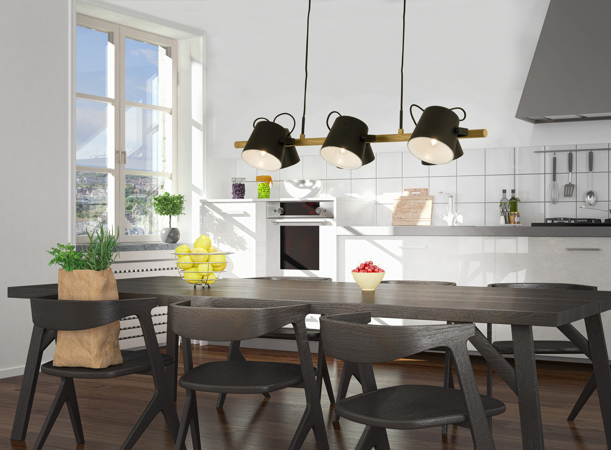 ESPRESSO taklampa 6:a, svart/tr�