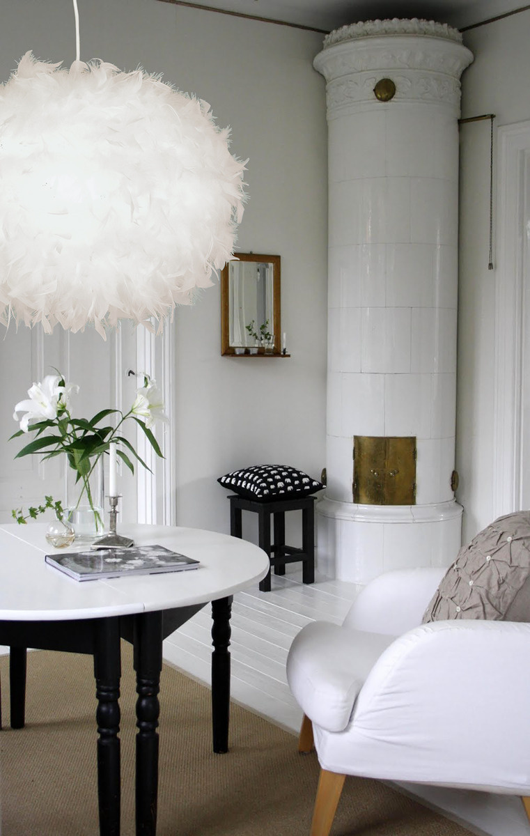 BOA taklampa, 25cm, vit