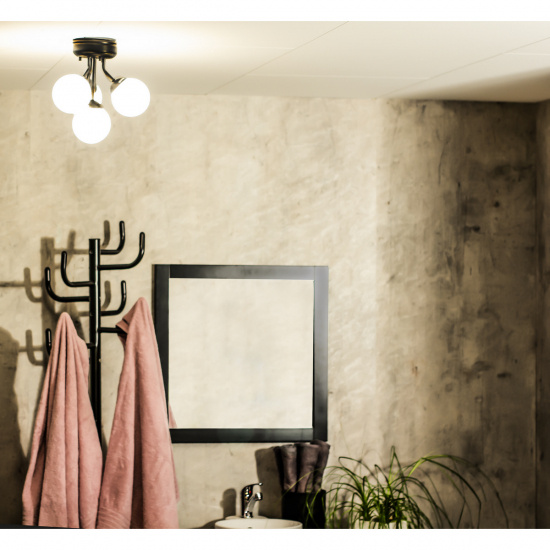 NICOSIA plafond bad 4:a, svart