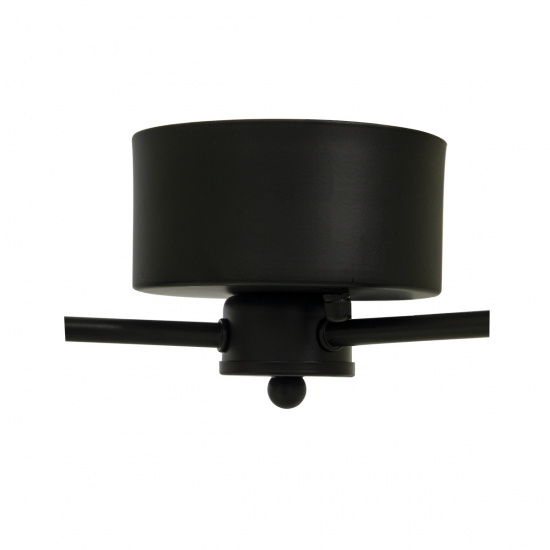 BELL plafond 3-arm, svart/vit