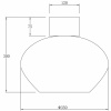 BELL plafond stor, svart/vit BELL plafond stor, svart/vit