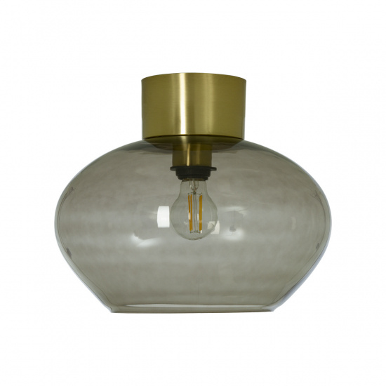 BELL plafond stor, matt m�ssing/r�k