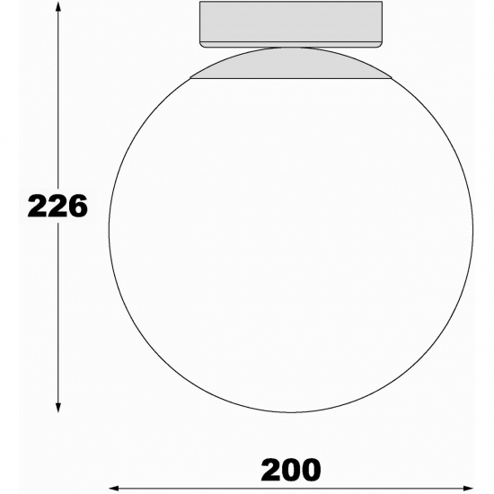LIDO plafond bad, krom/vit