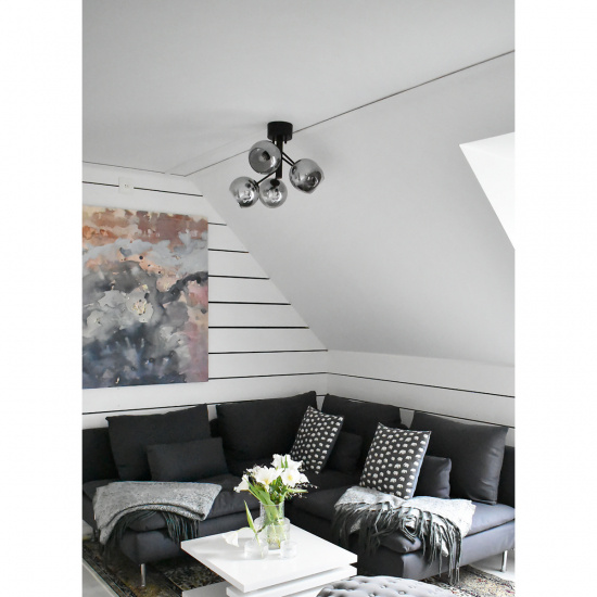 ATOM plafond 5:a, svart