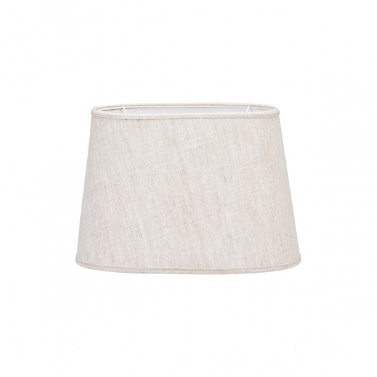Omera Lampsk�rm, Lin Natur/vit 23cm