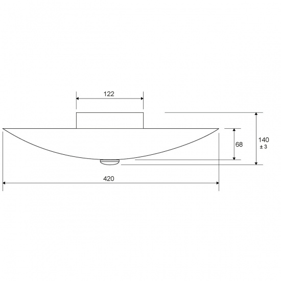 STJ�RNA plafond vit/st�l