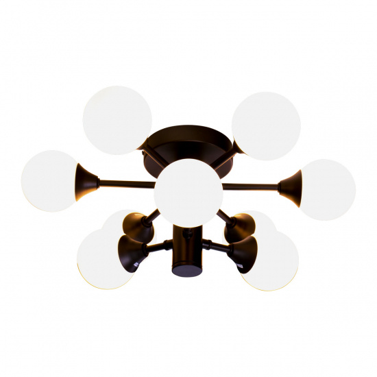 COSMOS plafond bad, svart/vit