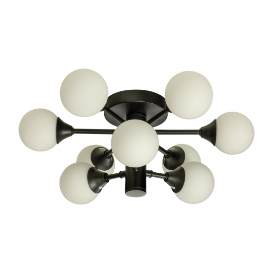 COSMOS plafond bad, svart/vit