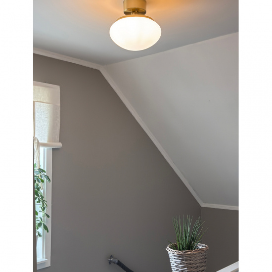 NEW AUGUST plafond, matt m�ssing/vit