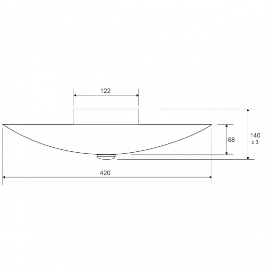 ULLE plafond �42cm, vit/gr�/svart