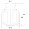VANJA Plafond - Svart/Vit VANJA Plafond - Svart/Vit