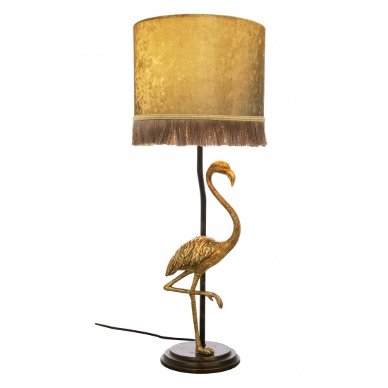 FLAMINGO bordlampa, svartguld/guld