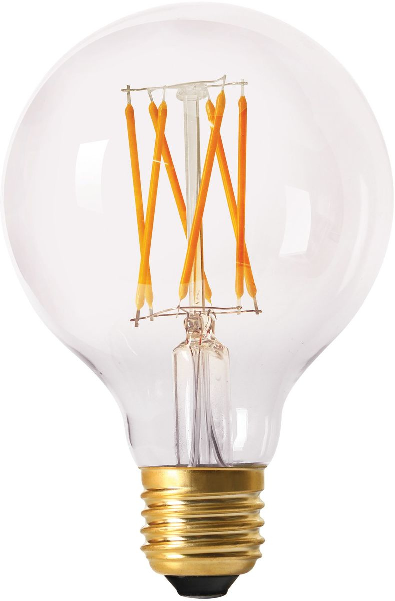 Elect LED Filament, Globe Clear 80mm