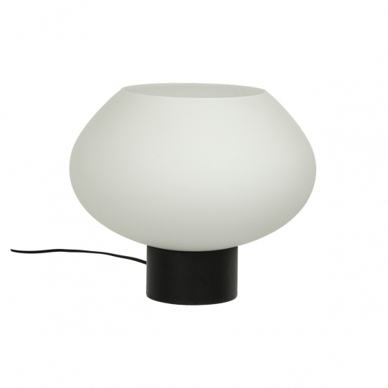 BELL bordlampa stor, svart/vit