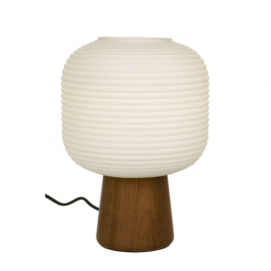 AURA bordlampa, bruntbets/vit