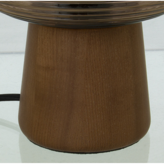 AURA bordlampa, brunbets/ brun