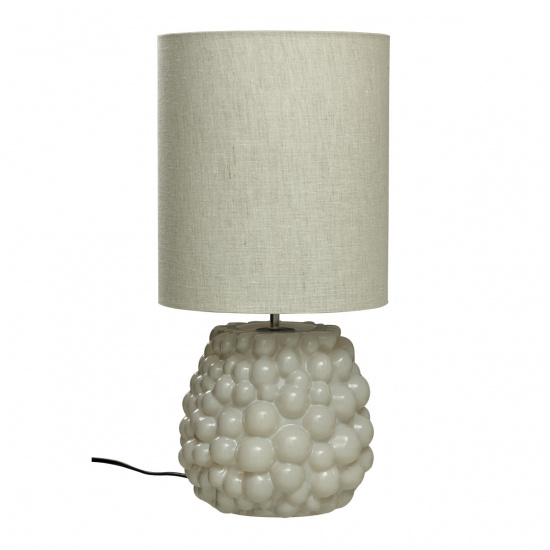 BUBBLES bordslampa, naturvit/beige