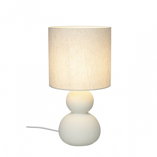 KALAMATA bordslampa, naturvit/naturvit