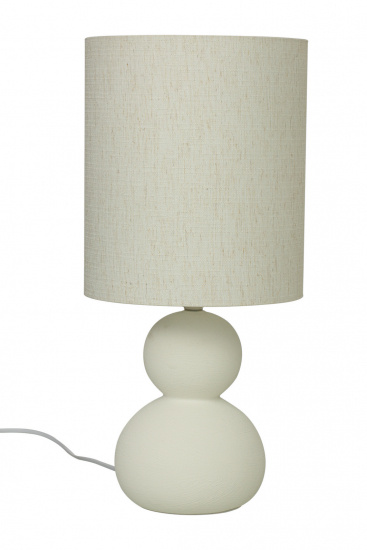 KALAMATA bordslampa, naturvit/naturvit