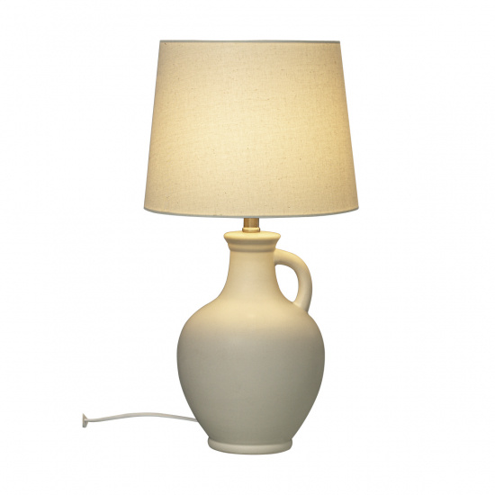 ATHENA bordslampa, naturvit