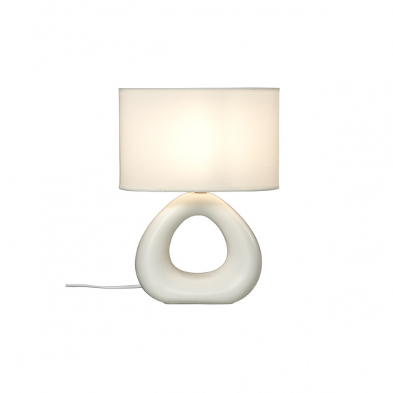 ELENI bordslampa, naturvit/naturvit