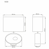 ELLIPSE bordslampa, svart/beige ELLIPSE bordslampa, svart/beige