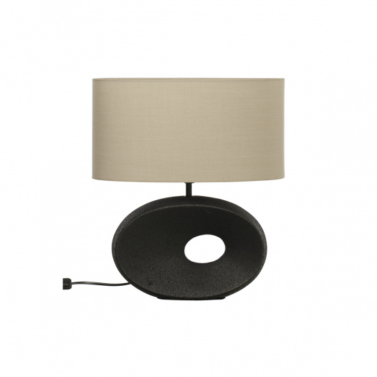 ELLIPSE bordslampa, svart/beige
