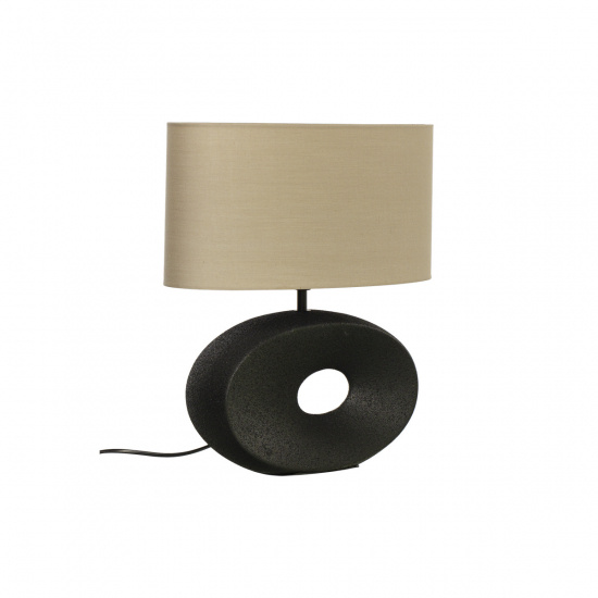 ELLIPSE bordslampa, svart/beige