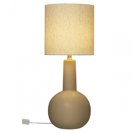 ELEANA Bordlampa - Brun/Beige - h�jd 73cm