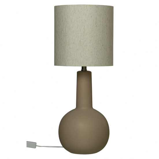 ELEANA Bordlampa - Brun/Beige - h�jd 73cm