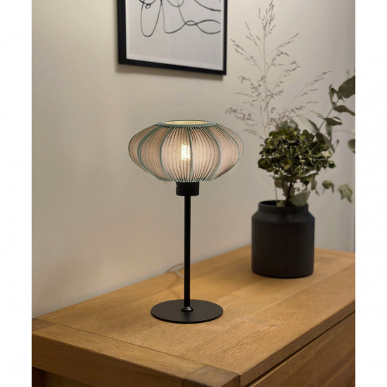 MAMSELL bordslampa liten, svart/varmgr�