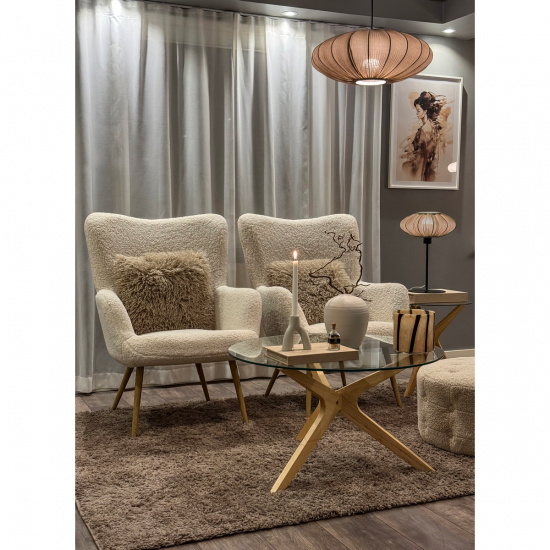 MAMSELL Bord - Stor - Svart/Varmgr� - H�jd 45cm