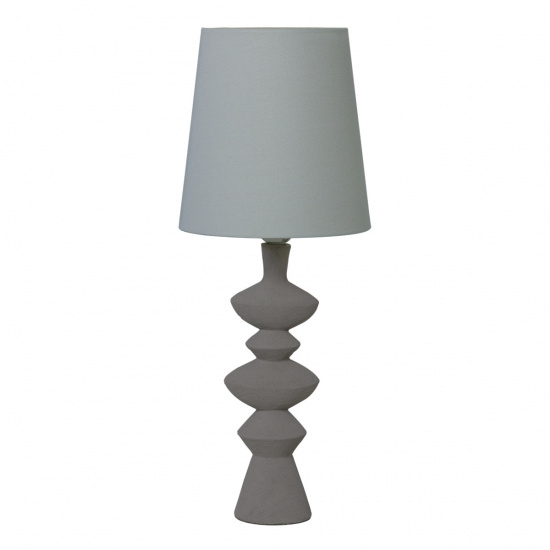 NINA bordslampa, beige/naturvit