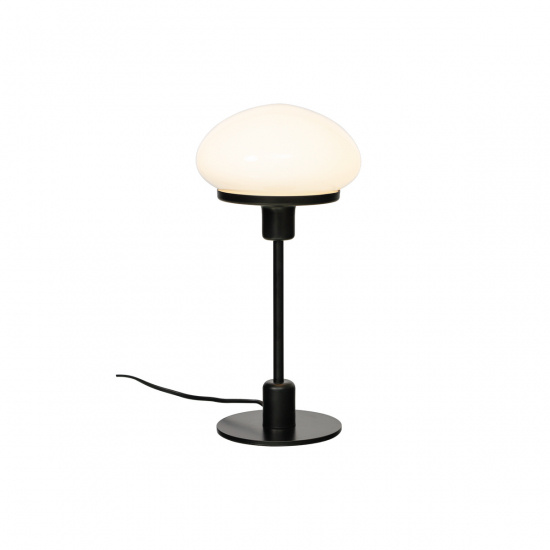 NEW AUGUST bordslampa liten, svart/vit