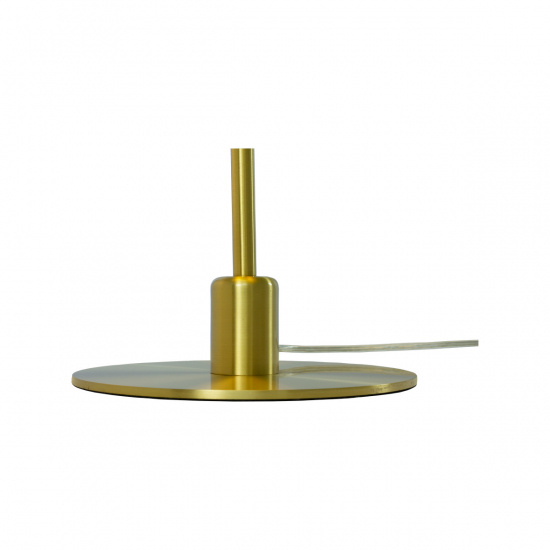 NEW AUGUST bordslampa liten, matt m�ssing/vit