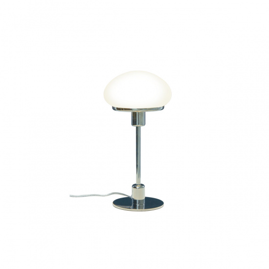NEW AUGUST bordslampa liten, silver/vit