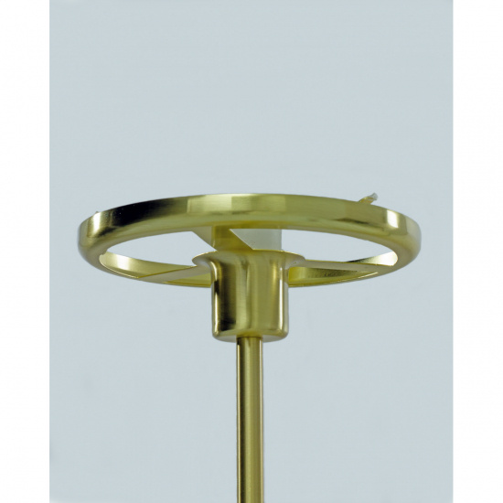 NEW AUGUST bordslampa stor, matt m�ssing/vit