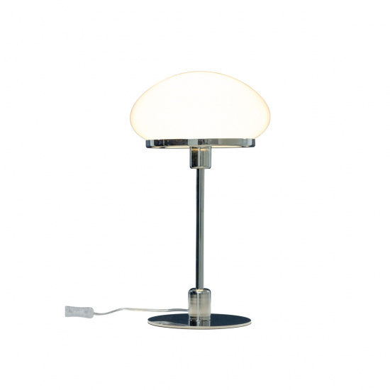 NEW AUGUST bordslampa stor, silver/vit