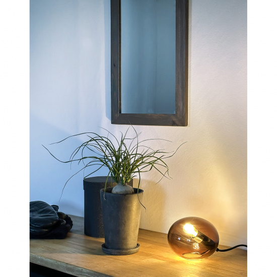 GLOBUS bordslampa 13cm, brun