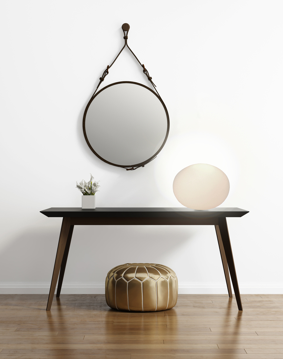 GLOBUS bordlampa 30cm, vit