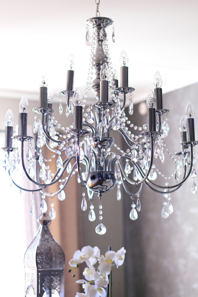 CHATEAU takkrona 18-arm, krom