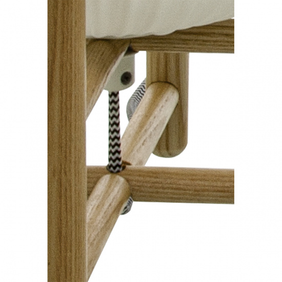 VINDA bordlampa, tr�/vit