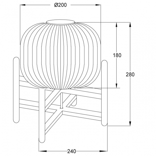 VINDA bordlampa, tr�/vit