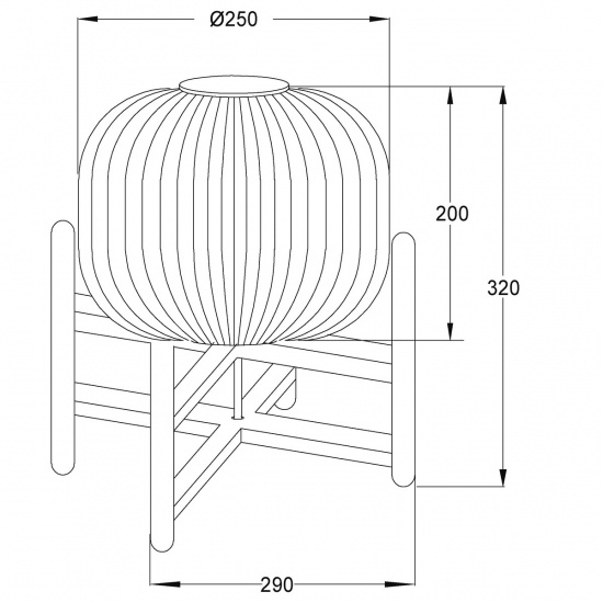 VINDA bordlampa, stor, tr�/vit