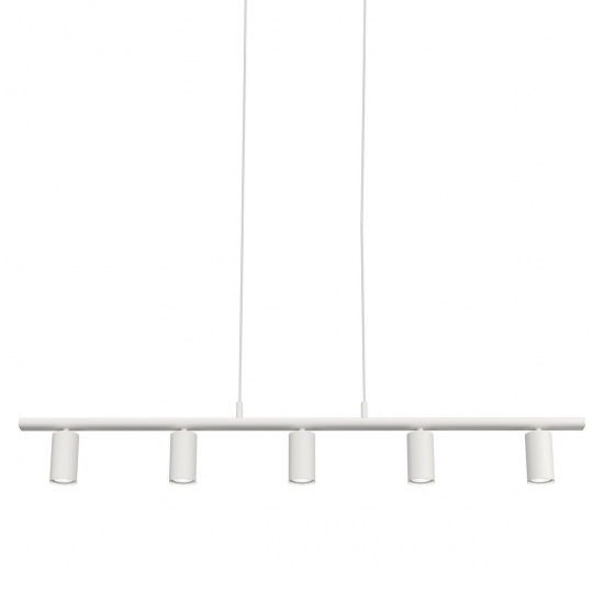 LUCY Linear Pendant-5, Flat White, GU10