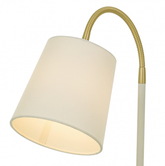 LJUSDAL bordlampa, vit/matt m�ssing