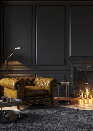 CADIZ golvlampa, svart/matt m�ssing