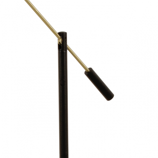 CADIZ golvlampa, svart/matt m�ssing